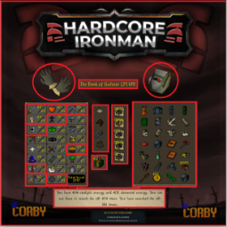 hardcore ironman | zerk | sin correo conjunto | barrows gloves desbloqueado | 1397 total | 99FM 85 Granja 85 Mina 83 Caza 77 Creación de runas 75 Agi | 8y33i2 1